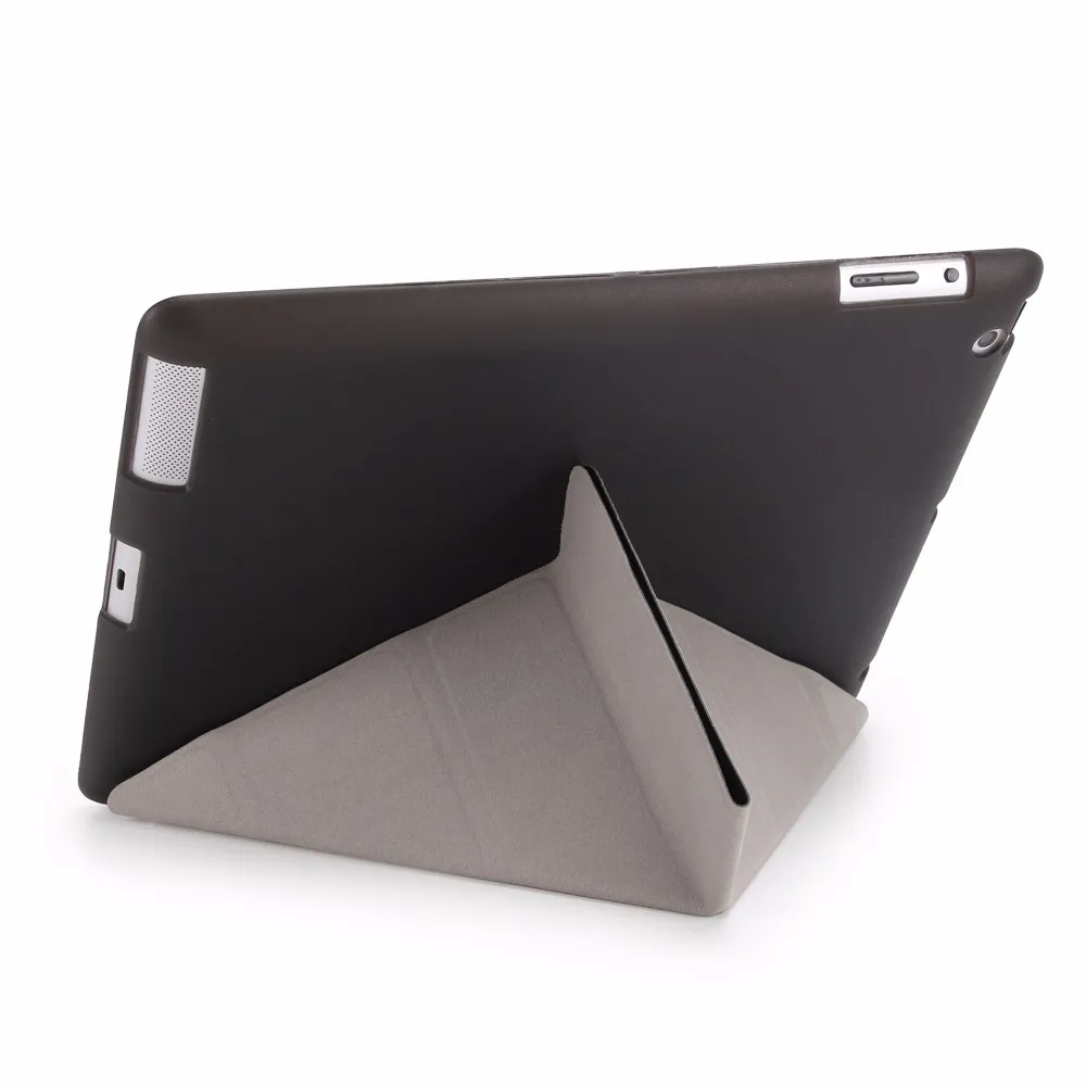 Чехол для iPad 2/3/4, iPad 3, iPad 4, 9,7 дюймов, мягкий силиконовый чехол из ТПУ с мягкой задней крышкой, многоразовый чехол из искусственной кожи с магнитной застежкой
