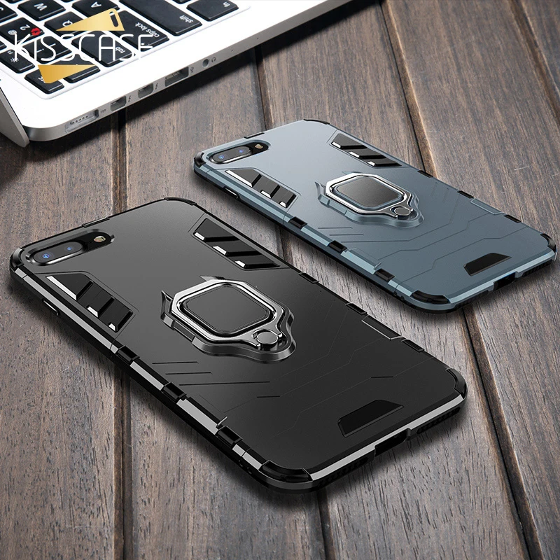 Чехол для телефона KISSCASE Armor iPhone 7 8 Plus X XS Max XR 6 6S чехол с кольцом пальца 11 2019 Pro 5 5S SE