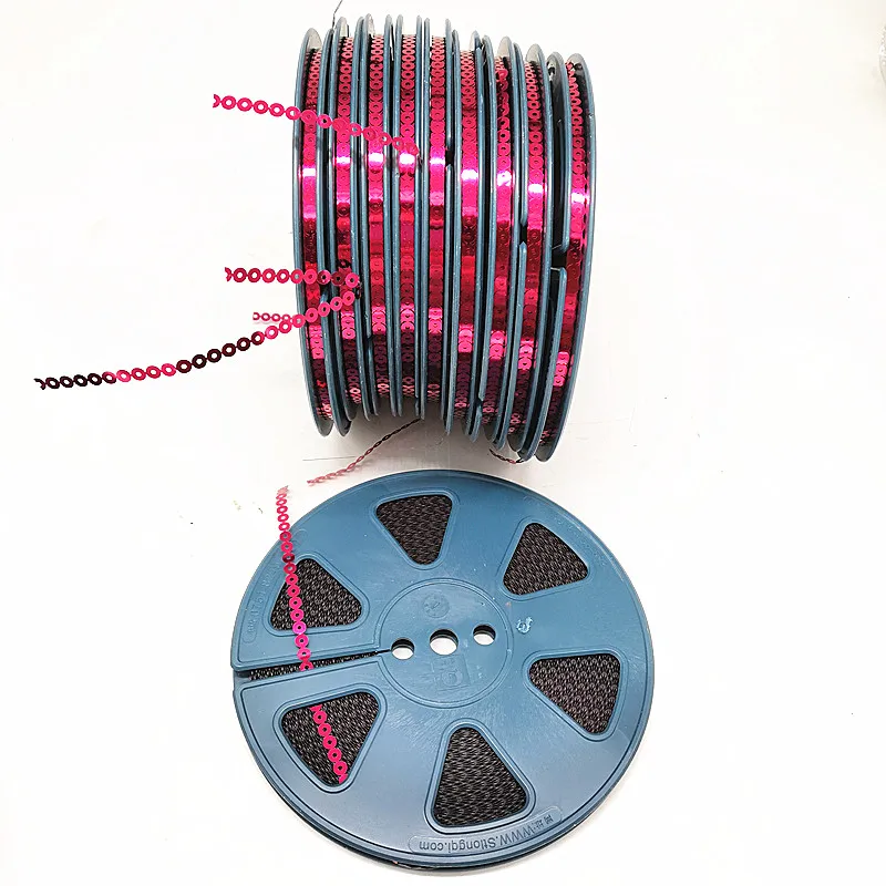 12 шт. новые модные аксессуары для одежды 5 мм плоская блестящая катушка с длиной 95