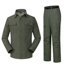 Для Мужчин's быстросохнущие рубашки или брюки съемные рукава или ноги летняя дышащая рубашка рабочие карманы Рабочая Униформа Мужской TS-071