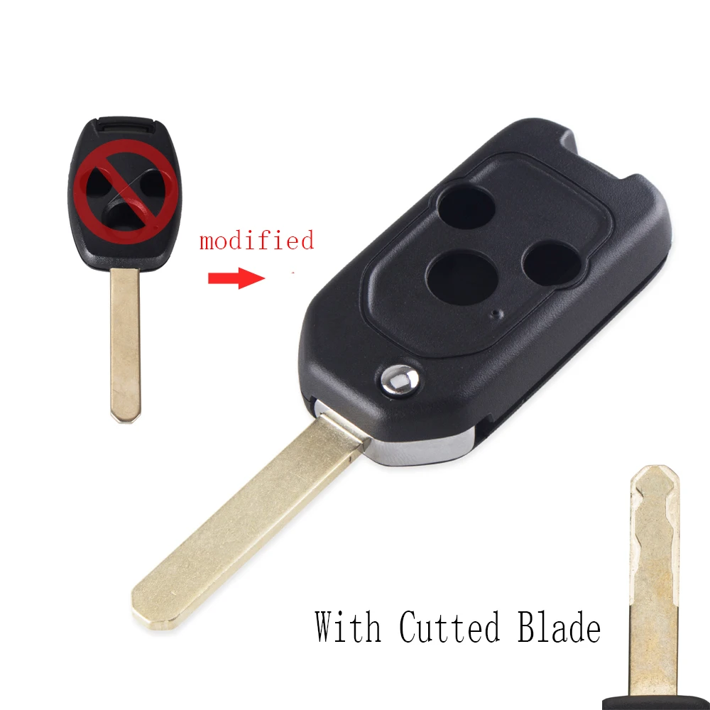 KEYYOU Uncut/Cut Blade Модифицированный корпус дистанционного ключа для Honda Accord Civic Pilot Fit 2007 2008 2009 2010 2011 2012 2013