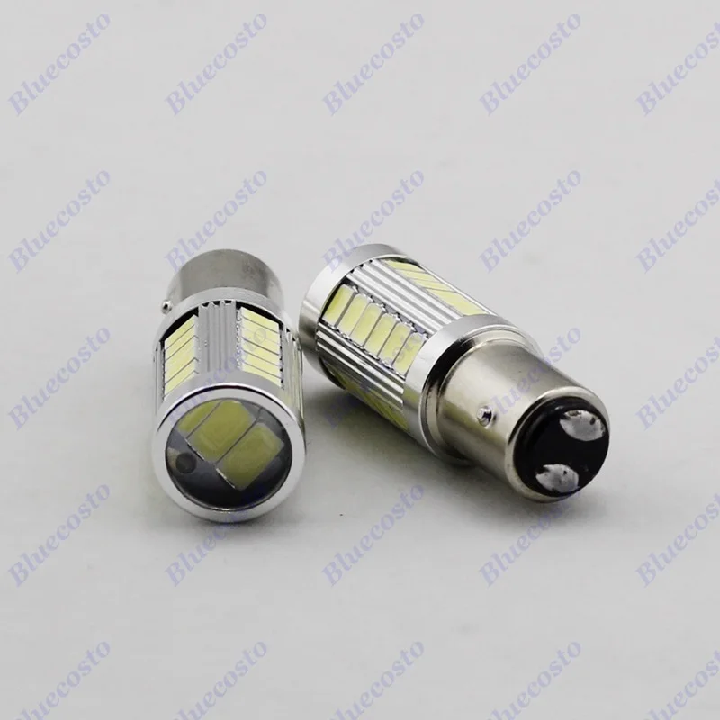 10 x S25 1157 BAY15D 5630 5730 33 SMD белый задний светодиодный светильник с поворотным сигналом