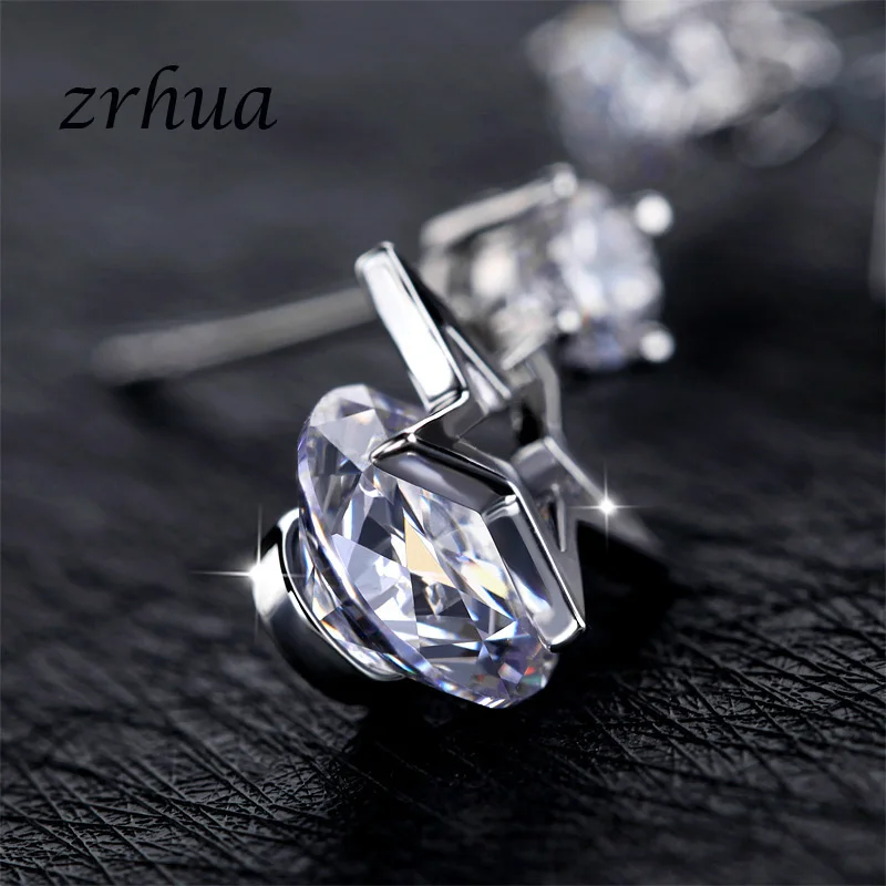 ZRHUA 2019 новые AAA + сверкающие серьги с цирконием в форме звезды для женщин длинные