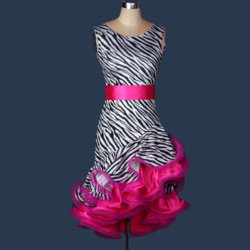 

2018 Latin Dance Dress 2pcs(Dress+Belt) Roupa Infantil Feminina Ballroom Dance Skirt Salsa Dress For Women Vestido De Menina
