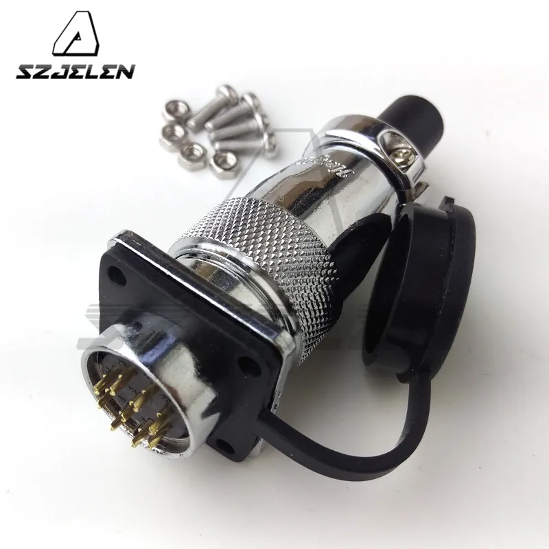 

SZJELEN WS20 connector 9pin, Industrial waterproof connector plug socket