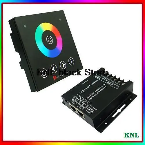 2pcs/lot! Touch Panel Remote RGB Controller 5V 12V 24V DC Led Full Color Strip Wall Mount Home Lighting | Лампы и освещение
