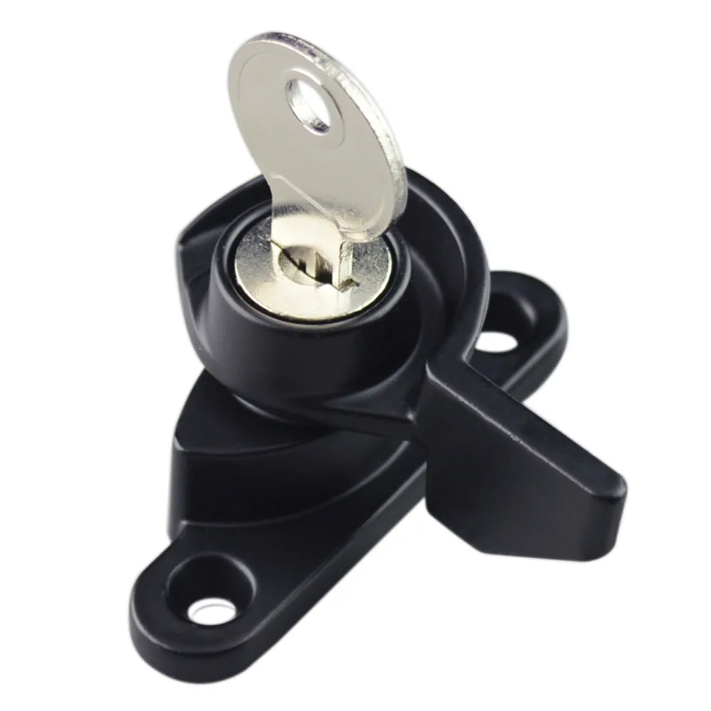 Серповидный замок с ключом для двери и окна Push pull крюк блокировки Move оконный