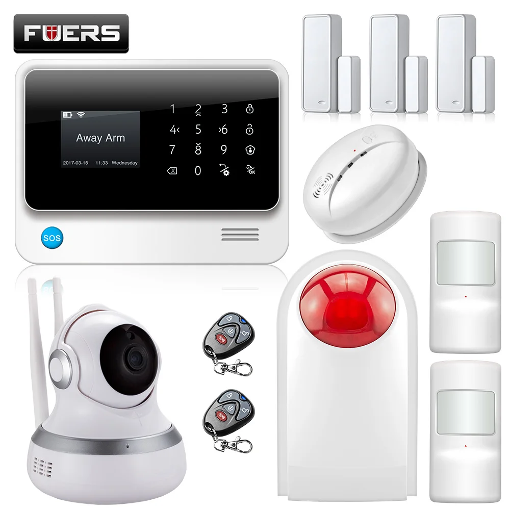 Fuers G90B 3G Wi Fi 2 4G GSM SMS беспроводная домашняя система безопасности IOS Android APP