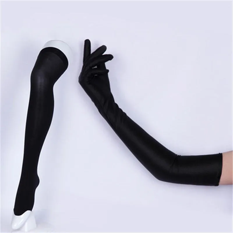 Хаски но куни Косплей Костюм Перчатки thighhighs носки земля блестящих фосфофиллитов киноварь аксессуары