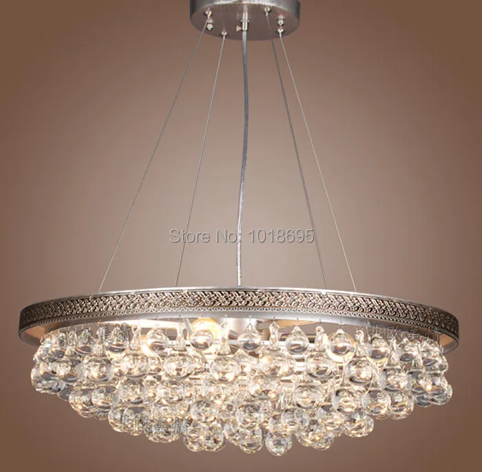 Американская сельская пасторальная хрустальная люстра E27 простые светодиодные