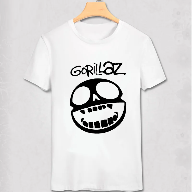 Gorillaz рок группа рэп хип хоп белые черные Графические футболки повседневные