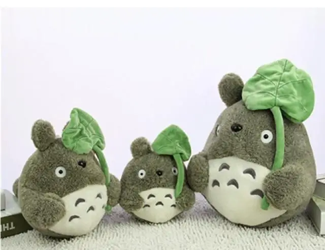 PP хлопок наполнитель прекрасный Тоторо Плюшевые игрушки лист лотоса мягкая