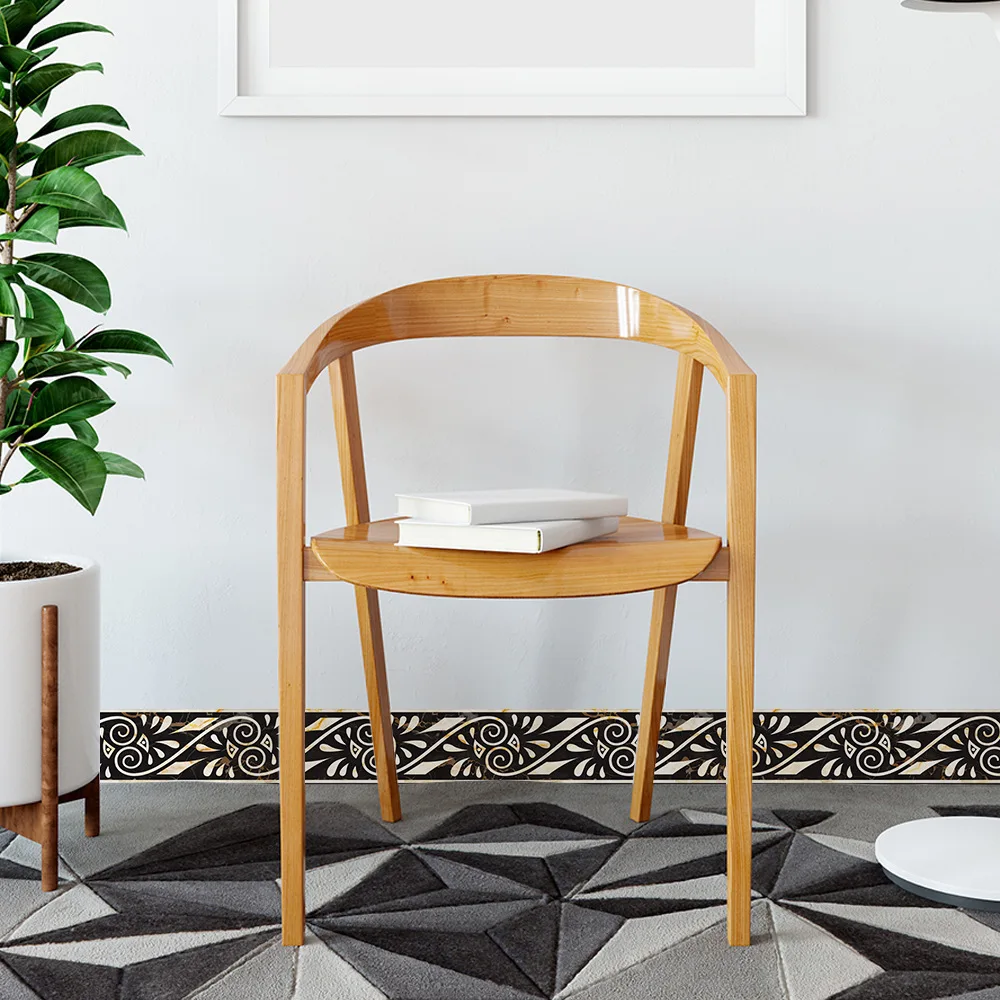 Черные обои Funlife с греческим мраморным узором в стиле барокко для домашнего