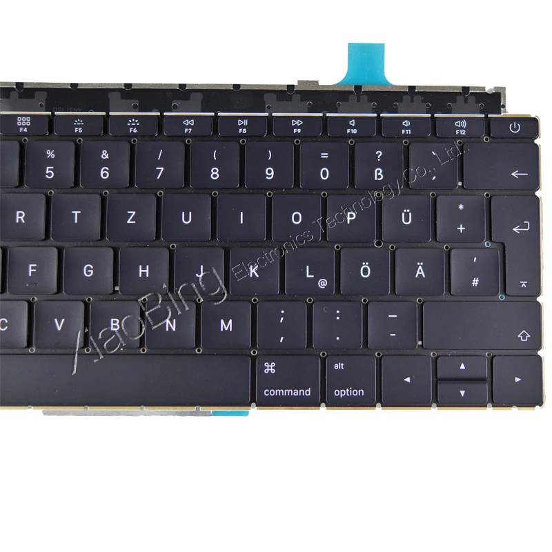 Новый ноутбук A1534 немецкая клавиатура GR подсветка с подсветкой + винты для Macbook 12