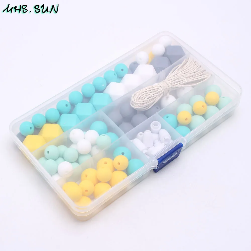 MHS. SUN Baby набор из силиконовых бусин для самостоятельного изготовления украшения