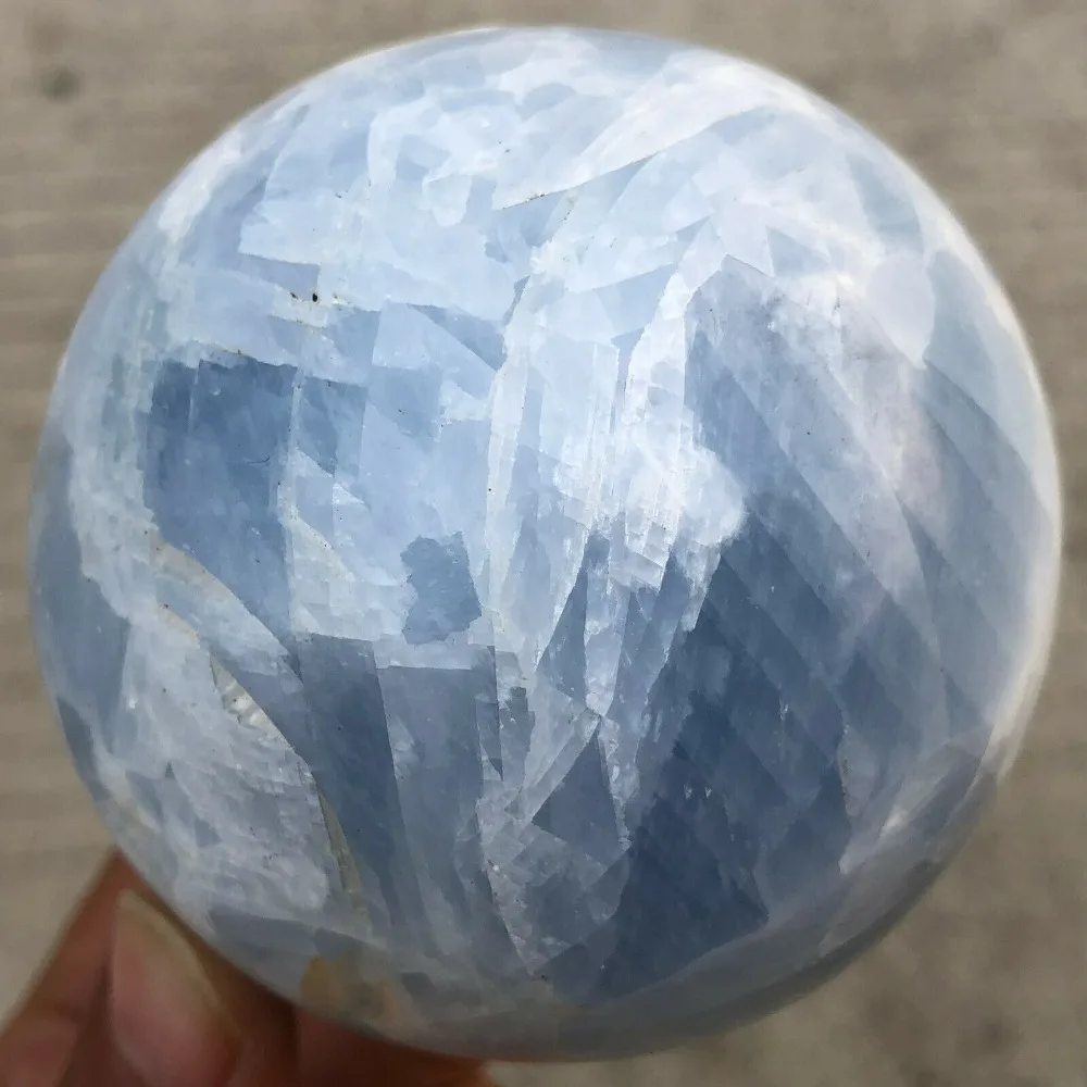 1.39LB HomeDecor натуральный синий целестит Sphere кварцевый хрустальный шар|Камни| |
