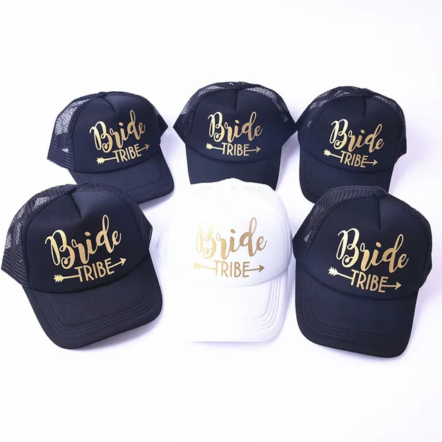 Курица вечерние украшения надпись Bride Tribe шляпа Кепки невесты команды чтобы быть