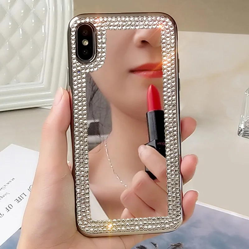 phone case for Xiaomi pocophone F1 MI 8 lite A2 Lite MI8 A1 5X 6X Redmi 6 7 pro note 5a 5 plus 6A Bling micrror covers |