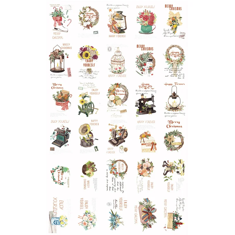 30 шт./лот в другое время Рождественская открытка с днем рождения поздравительная