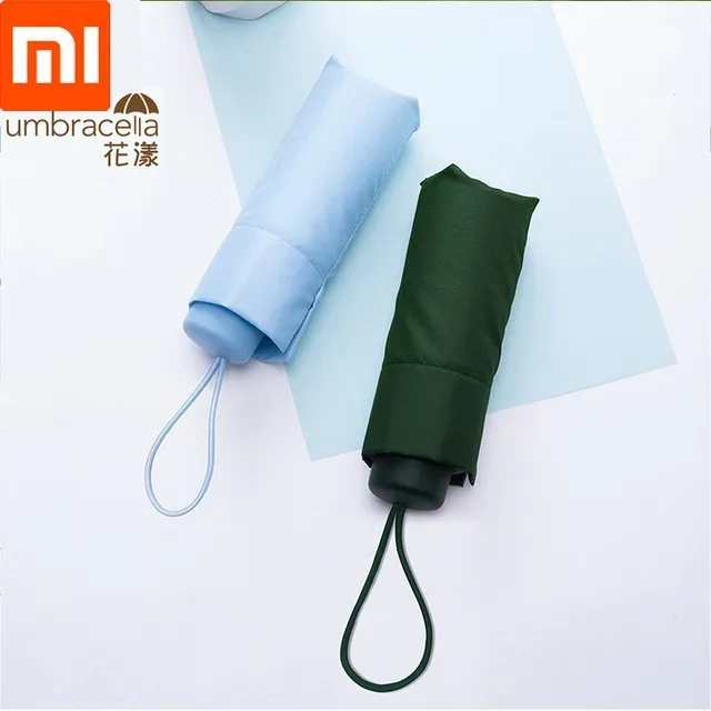 Xiaomi Зонт 50% складывающийся супер короткий переносной ультралегкий дождливый зонтик Водонепроницаемый Ветрозащитный УФ Мужской Женский Летний зонт