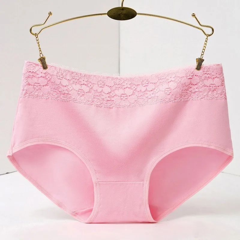 pink Lanmaocat, нижнее белье для женщин на заказ, хлопковые трусики с индивидуальным логотипом, простые трусы, нижнее белье с сексуальным кружевом - Цвет: pink