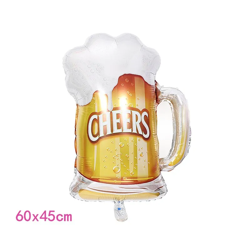 Chicinlife 1 PCS С Днем Рождения бокалы для шампанского бутылка пива Фольга шарики для день рождения Свадебные украшения детский праздничный костюм поставки