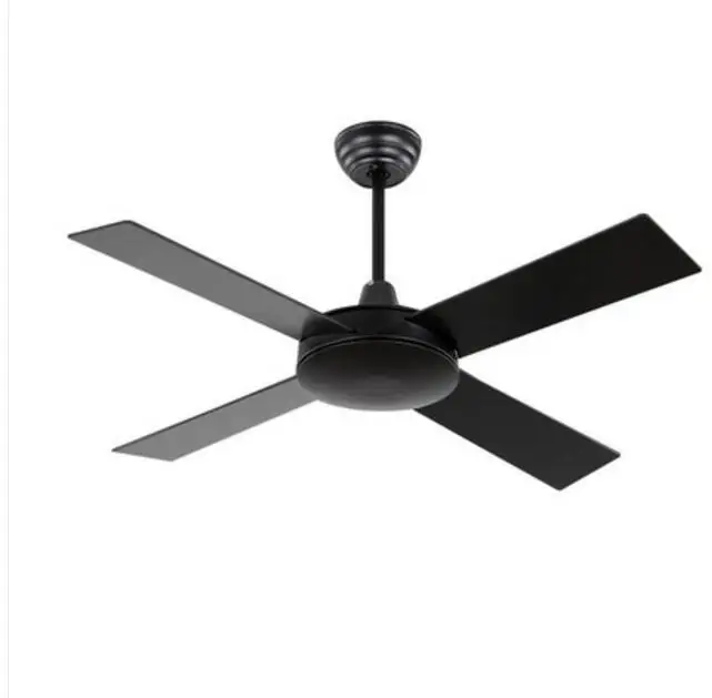 Черный промышленный винтажный потолочный вентилятор дерево без светильник