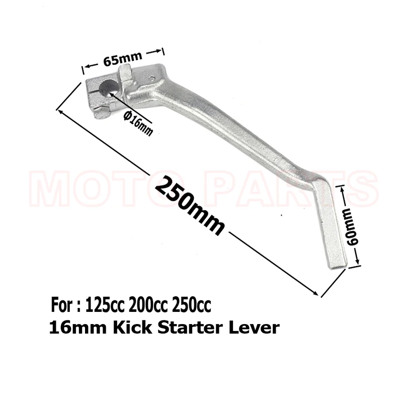 

16mm Kick Starter Lever Start For Lifan YX Lifan YX Pit Dirt Bike CB/CG 200cc 250cc Thumpstar Motocross Parts