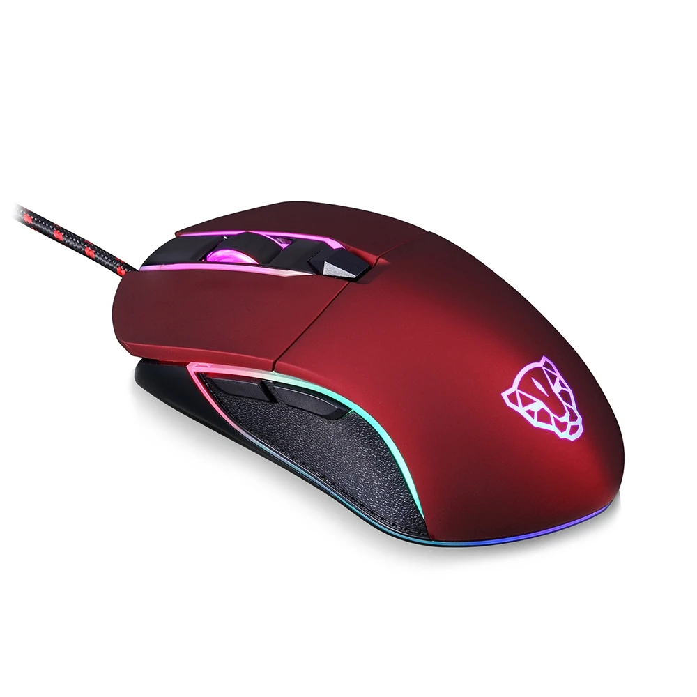 Motospeed V30 игровая мышь, Профессиональная регулируемая, разрешение 3500 dpi, USB Проводная оптическая мышь, RGB светодиодный, подсветка для PC Gamer