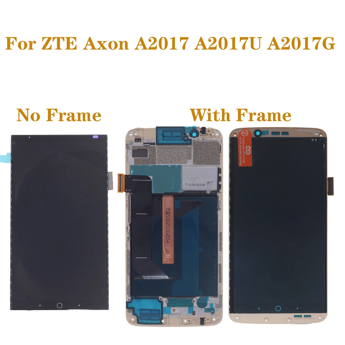 

original with frame AMOLED screen for ZTE Axon 7 A2017 A2017U A2017G LCD+touch screen digitizer oled display repair parts