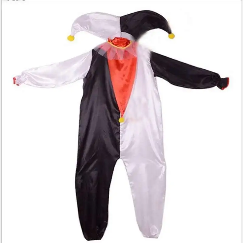 

Costumes Stage Performance Clothing Men In Black And White Clown Costume Party Cosplay Costume