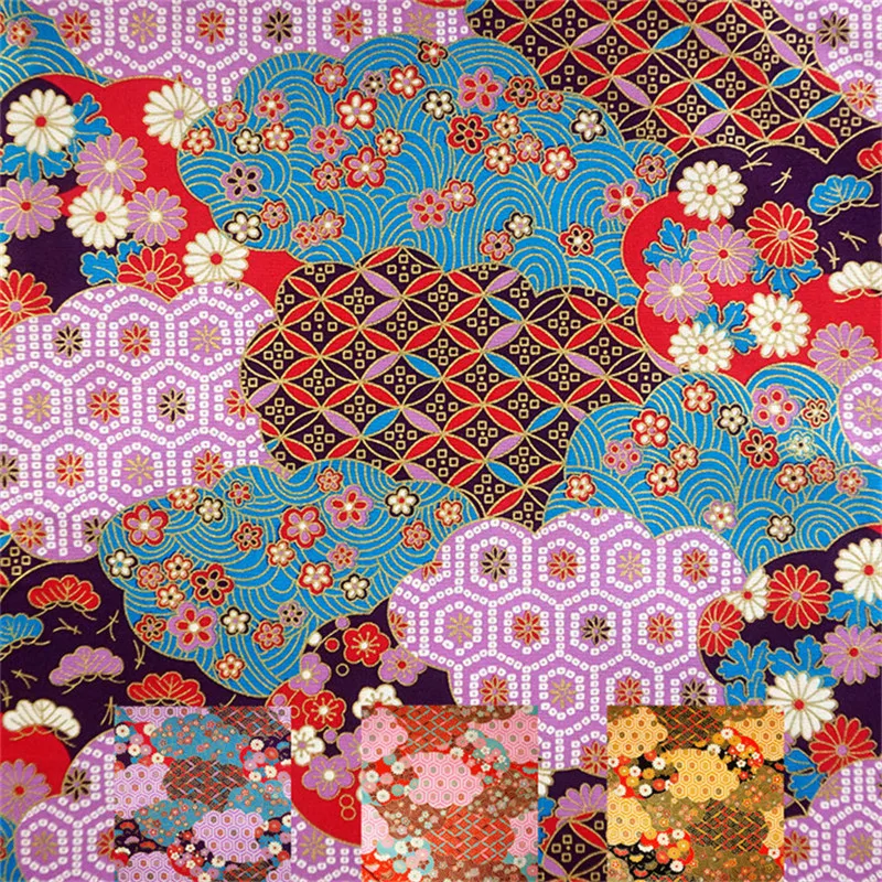 1 ярд абстрактный реактивный принт горячее тиснение японская 100%