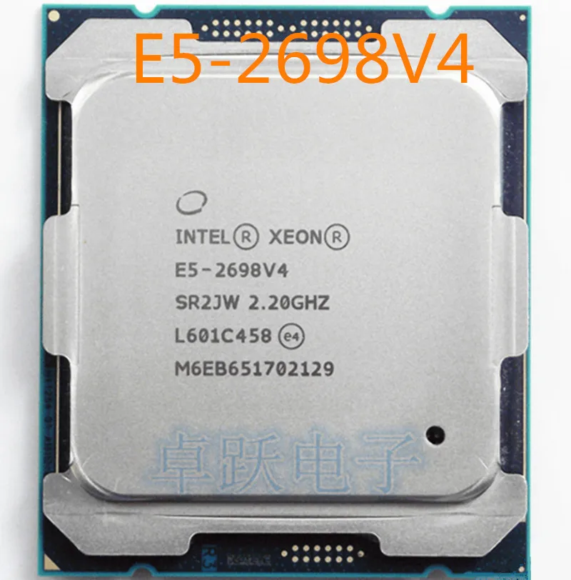 Оригинальный процессор Intel Xeon OEM версии Φ ЦПУ 2 20 ГГц ядерный 50M V4 E5 2698V4 13 Бесплатная