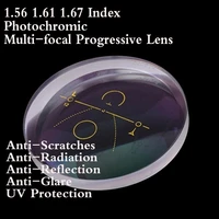 1 56 1 61 1 67 index aspheric photochromic multi focal progressive optical prescription eyeglasses lens colored for eye glasses