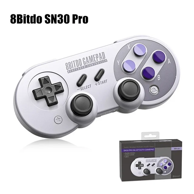 Цвет: желтый 8bitdo SF30 Pro Беспроводной Bluetooth игровой контроллер геймпад с игрового джойстика для Win Android macOS пара nintendo переключатель - Цвет: Цвет: желтый