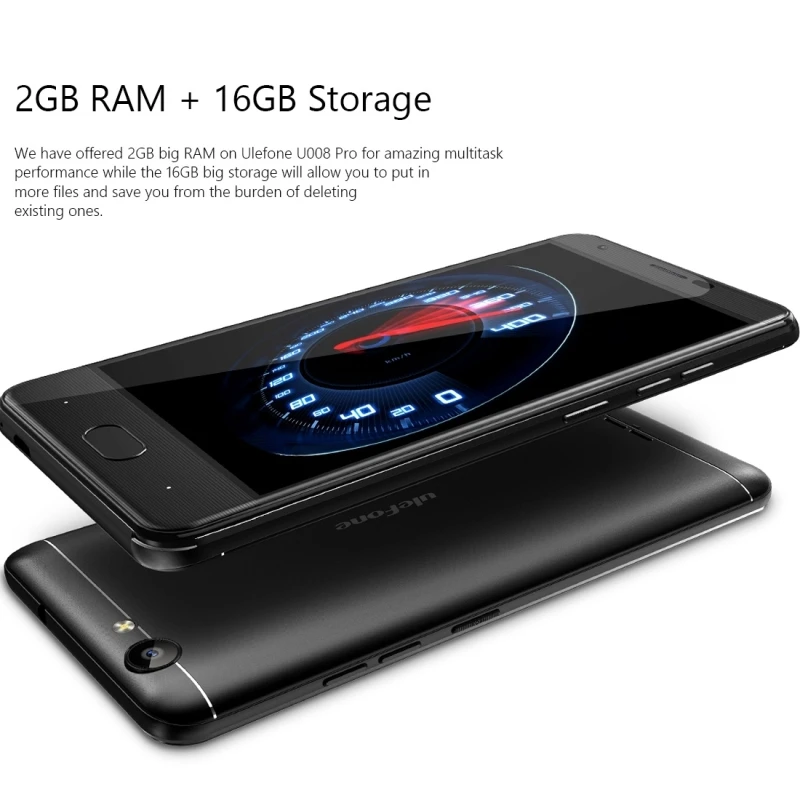 Original Ulefone U008 Pro MTK6737 Quad Core Android 6.0 Mobile Phone 5.0Inch 3500mAh Cell 2G RAM 16G ROM Unlock Smartphone | Смартфоны