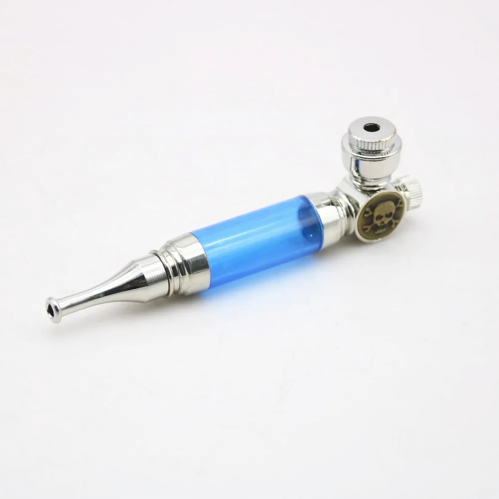 1 шт. пластиковые и металлические креативные мигающие огни курительная трубка со