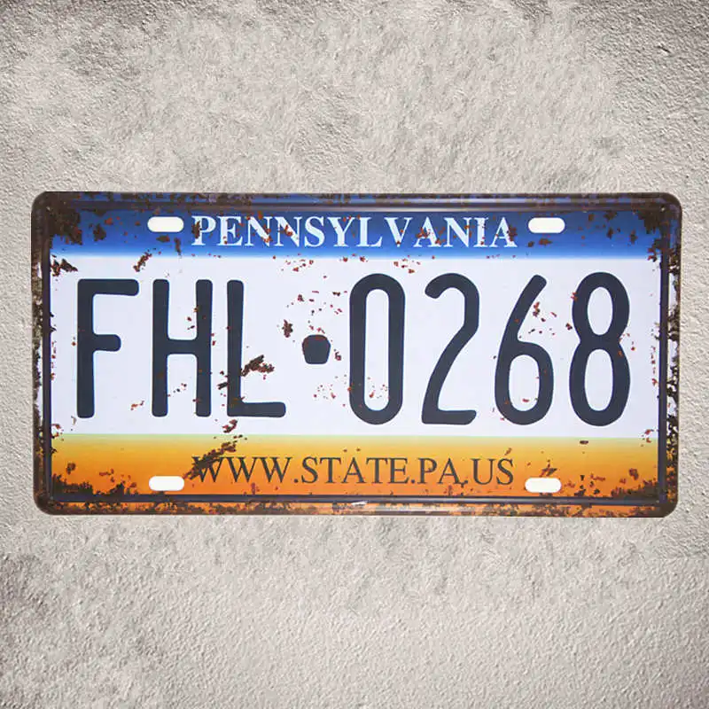 Винтажные металлические жестяные наклейки в стиле ретро 15 х30 см|sign plate|decorative wall