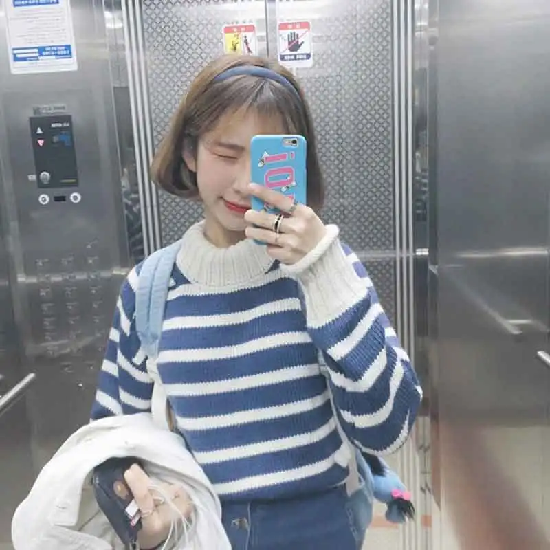 2016 Водолазка Толстый Тонкий Регулярные Трикотажные Женские Свитера И Пуловеры