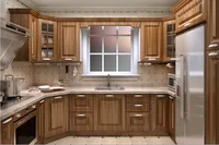 PVC/vinyl kitchen cabinet(LH-PV046)