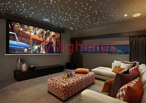 Обновленный RGB + WW оптоволоконный светильник комплект потолочный из оптического