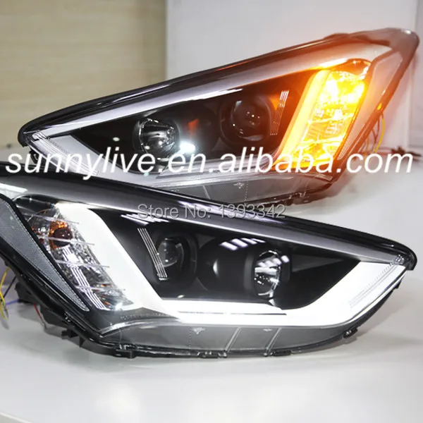 Новая светодиодная ленсветильник для Hyundai Santa Fe ix45 с 2013 по 2014 год LD|light junior|lighted
