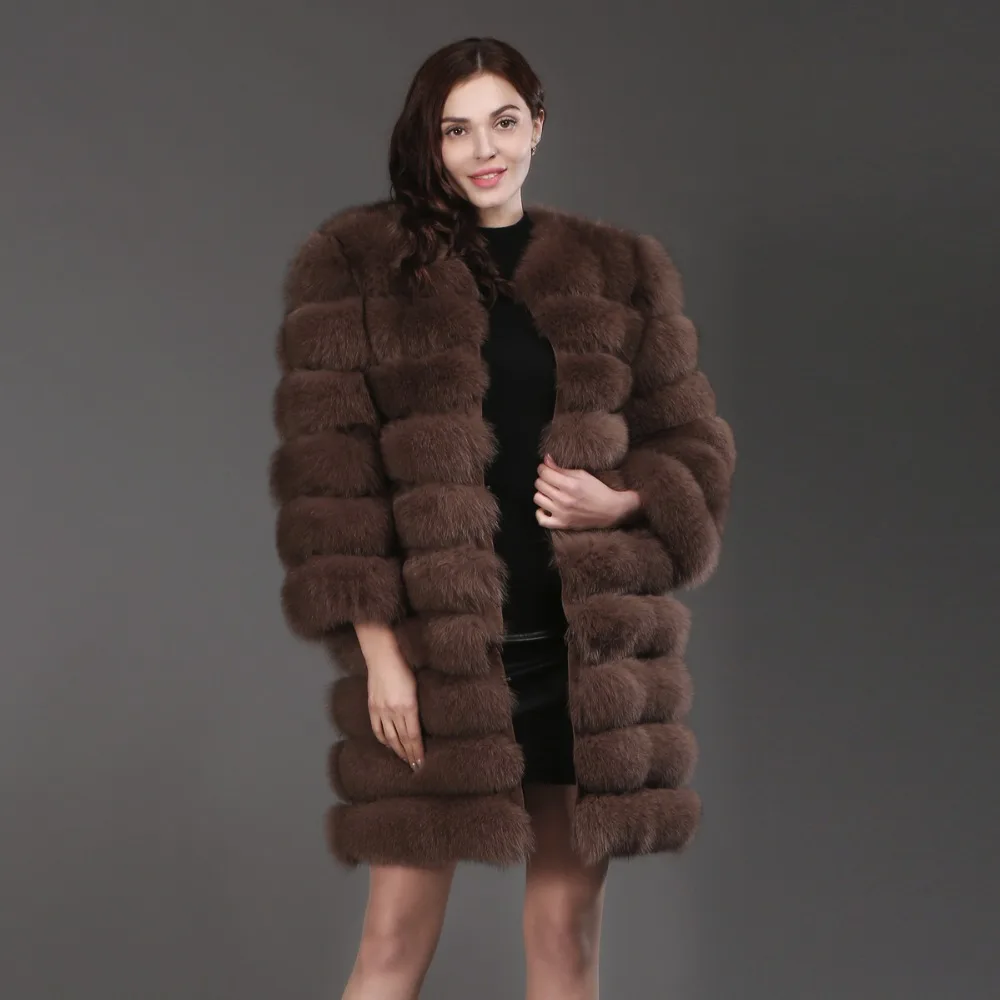 2021 горячая распродажа натуральная Шуба из натурального Лисьего меха Модные 100%