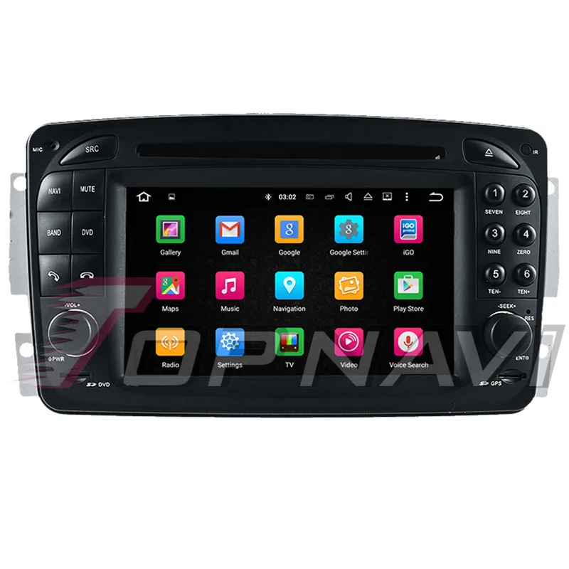 Автомобильный DVD-плеер TOPNAVI Android 10 0 для Benz Vaneo 2002-2005 Viano 2004-2011 Vito 2004-2006 C-W203 (2000-2005) CLK-C209