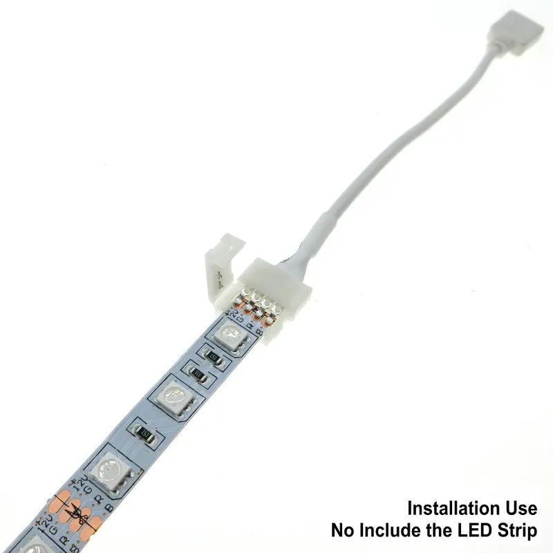 Бесплатная Сварка RGB Светодиодная лента разъем 4pin 10 мм 5 шт./лот|connector wire|connector