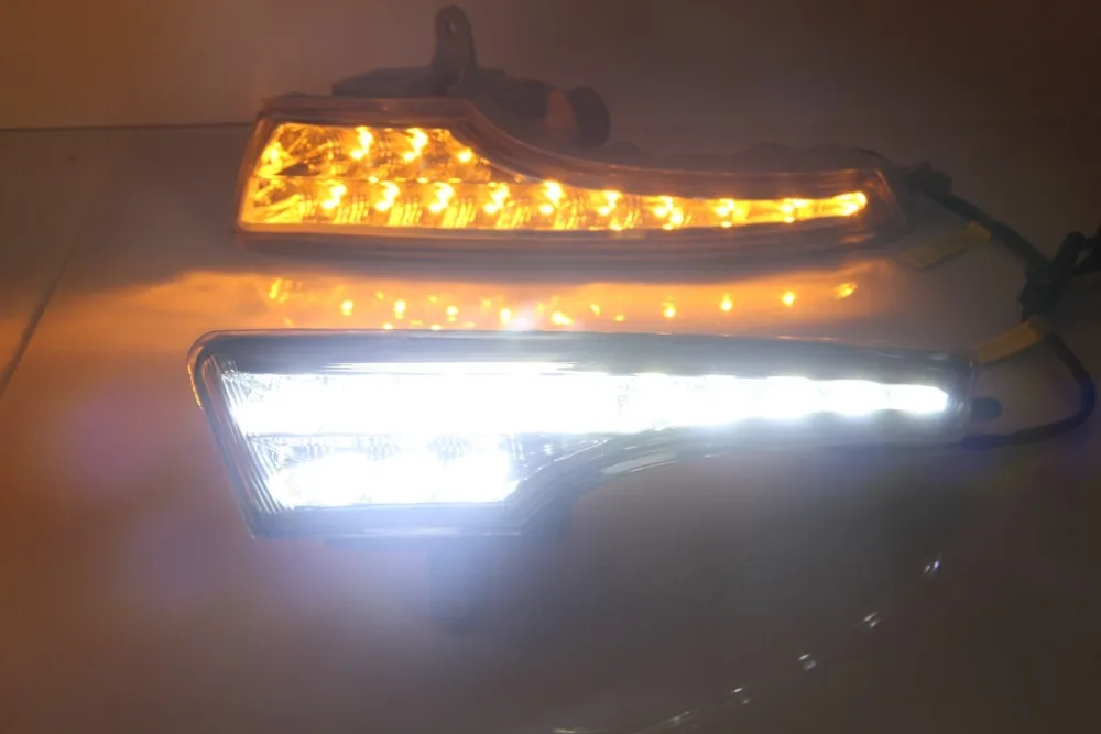 

Дневные ходовые огсветильник с желтым поворотным сигналом для Nissan teana altima 2013-15