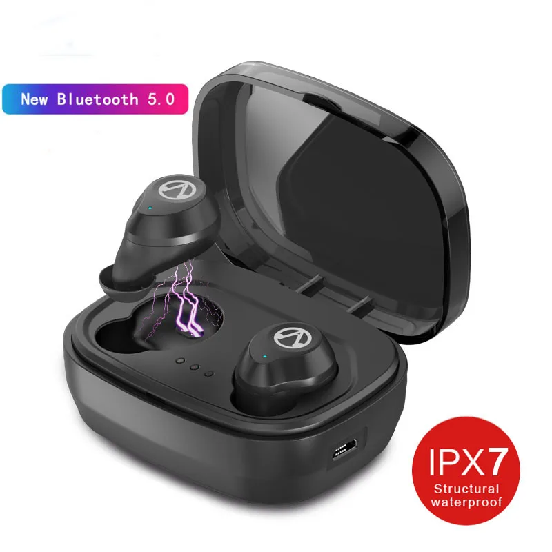 2019X10 Bluetooth 5,0 наушники сенсорные мини-TWS водонепроницаемые настоящие Беспроводные наушники с шумоподавлением и чехол для зарядки