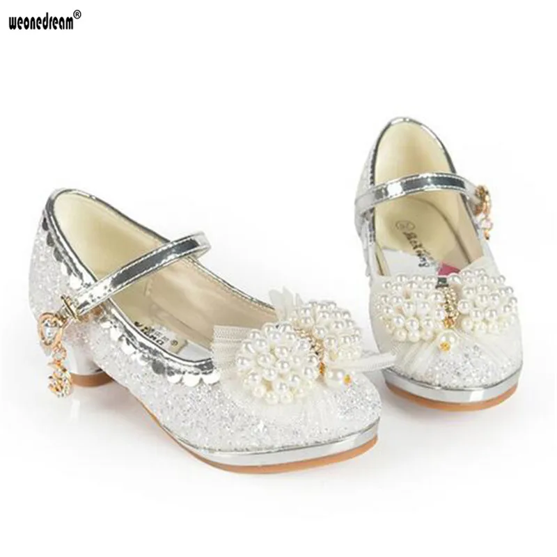 WEONEDREAM/Детские сандалии принцессы для девочек детская Свадебная обувь модельные