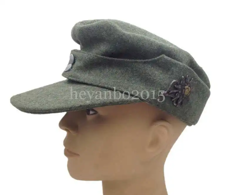 Немецкая шерстяная полевая Кепка времен Второй мировой войны WH EM M43 PANZER зеленая и