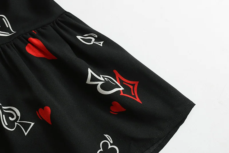 Flabbit женское винтажное платье с длинным рукавом и принтом сердечек